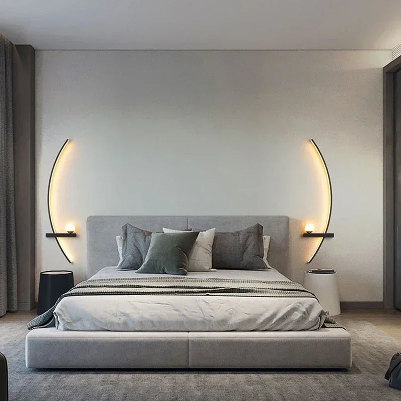 Smart LED Wall Lamp 55/105CM Remote Control Left Right Lighting Bedside Wall Sconces Bedroom Living Room Home Led Lights Lustre