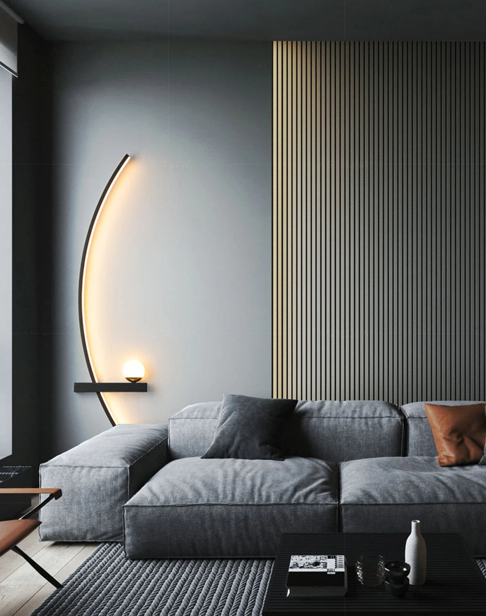 Smart LED Wall Lamp 55/105CM Remote Control Left Right Lighting Bedside Wall Sconces Bedroom Living Room Home Led Lights Lustre
