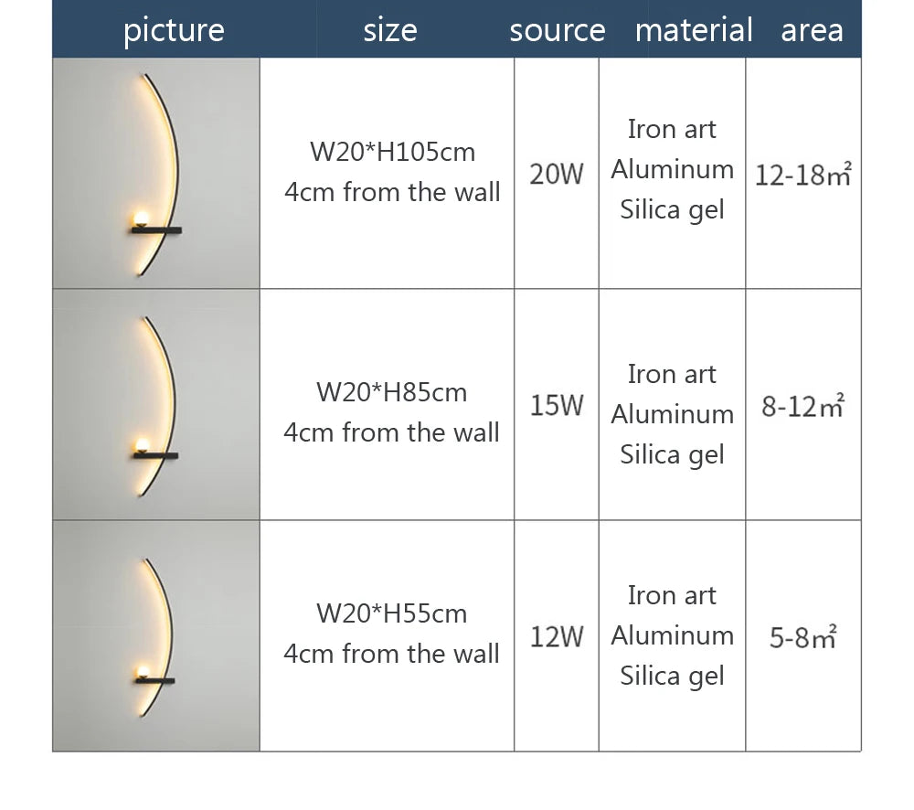 Smart LED Wall Lamp 55/105CM Remote Control Left Right Lighting Bedside Wall Sconces Bedroom Living Room Home Led Lights Lustre